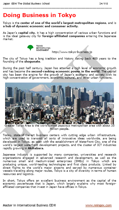 在东京开展业务(日本)